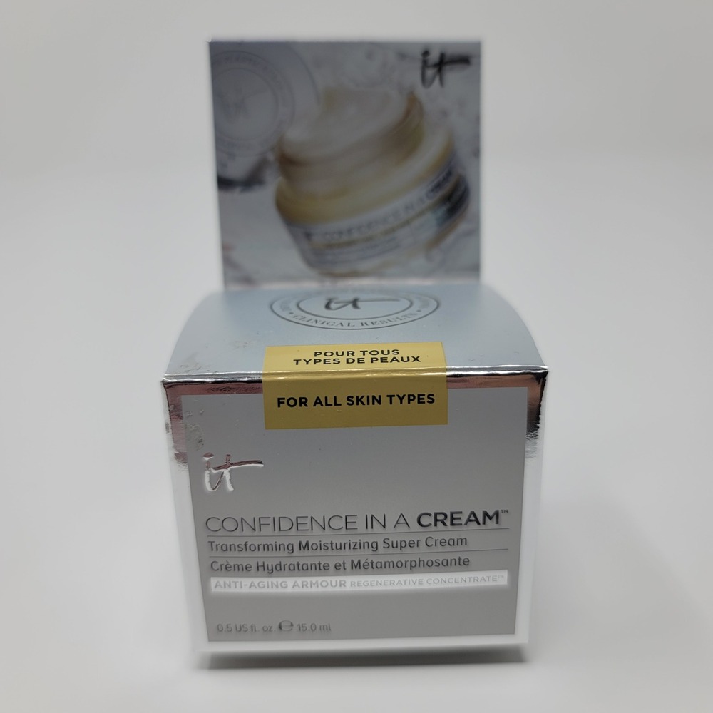 IT Cosmetics Confidence In A Cream Moisturizing Anti-Aging Super Cream 0.5oz New - Picture 5 of 9